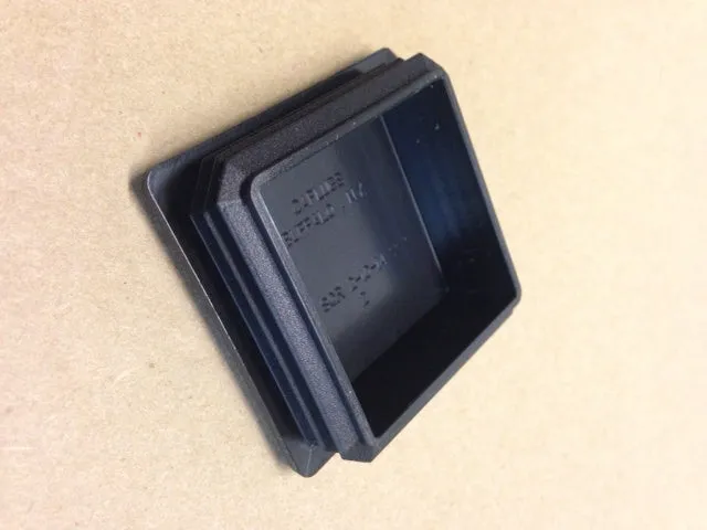 2" plastic end cap