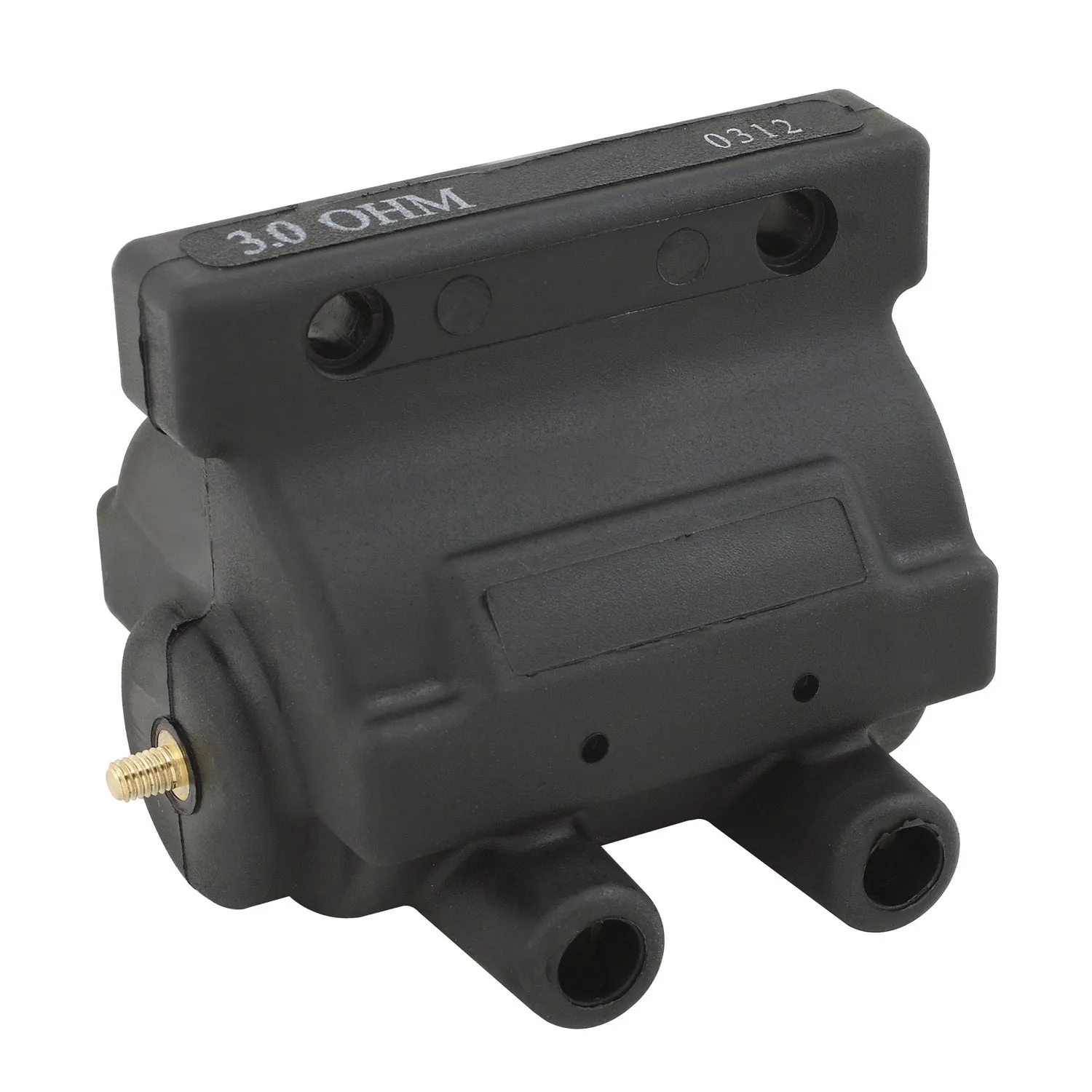 ACCEL 140401BK Power Pulse Motorcycle Ignition Coil; 3.0 Ohms Resistance; Black;