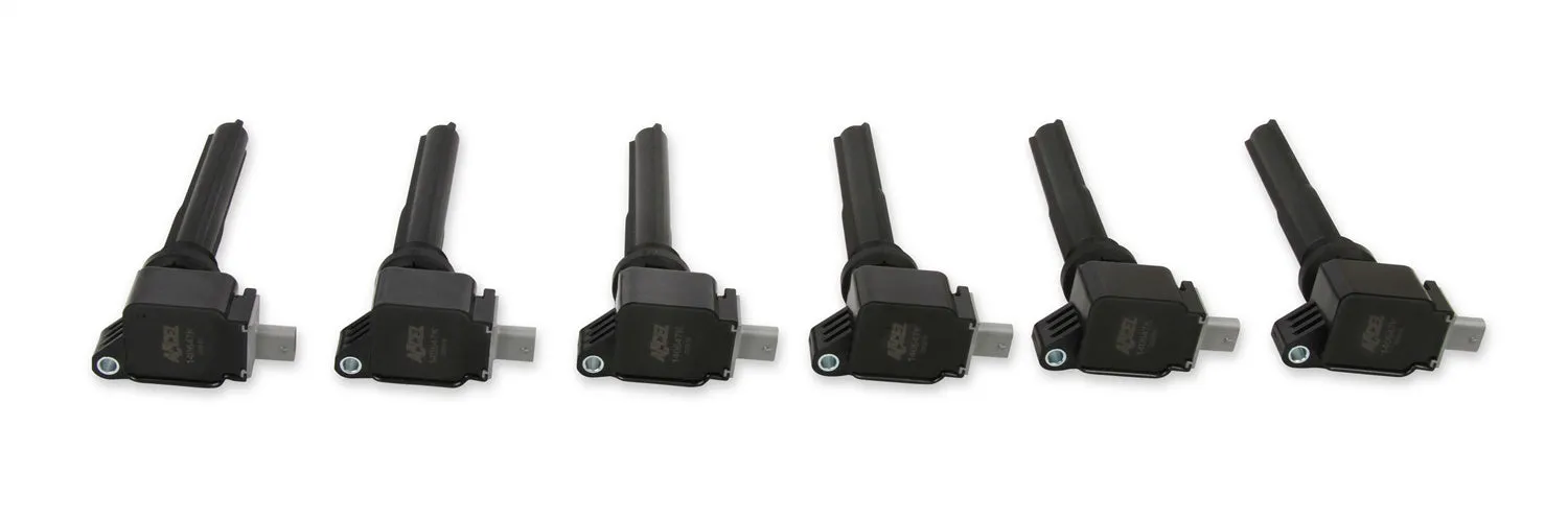 ACCEL 140647K-6 SuperCoil Direct Ignition Coil Set; OEM Replacement; Black; Set Of 6;