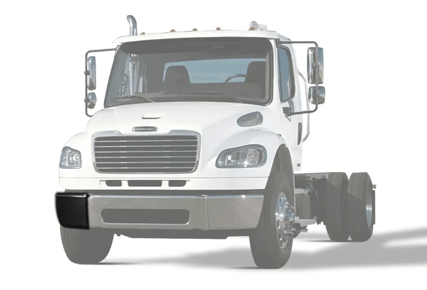 Bumper Corner Steel Black Passenger 2003-2012 Freightliner M2 Business Class 106 112