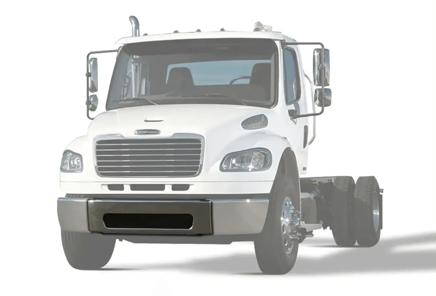 Center Bumper Chrome Steel 2003-2012 Freightliner M2 Business Class 106 112