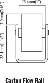 CFRA3337 <span>Carton Flow Rail 3000mm </span><span style="color: #ff2a00;"><strong>In-store pickup required</strong></span>