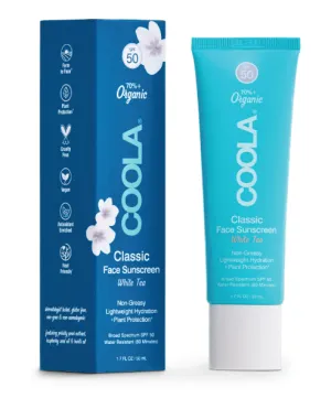 Classic Face Lotion Sunscreen - SPF50/White Tea