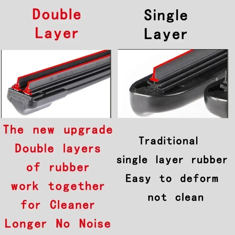 Double Layer Wiper Blades for Toyota Proace 2013-2022 | 22" 16" | Left & Right Hand Drive Compatible