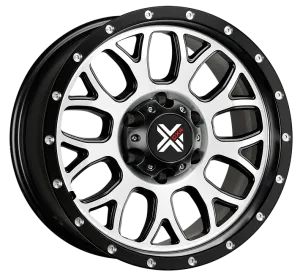 DX4 16x8.5 GEAR 6x5.5 6x139.7 matte machined black wheels