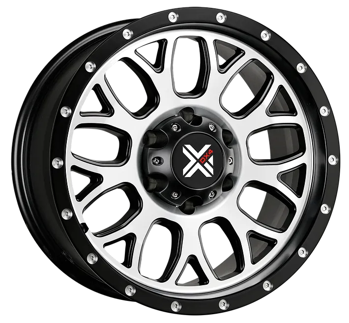 DX4 17x8.5 Type GEAR 6X5.5 6-139.7 matte machined black 4x4 wheels
