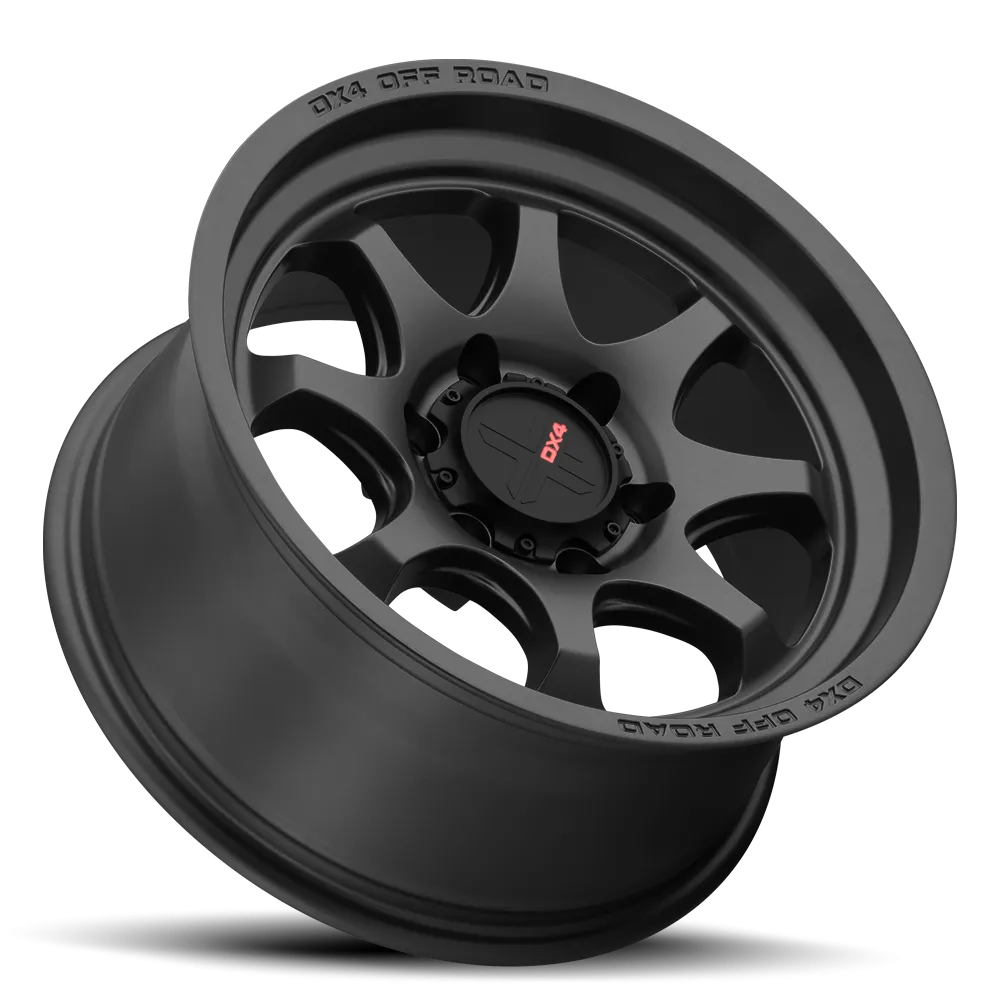 DX4 Rhino 17X8.5 wheels 6x139.7 Flat Black Full Painted ET-18