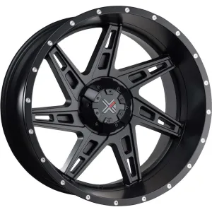 DX4 Skull 20X9 wheels 6x135 6x139.7 Flat Black Full Painted ET-10