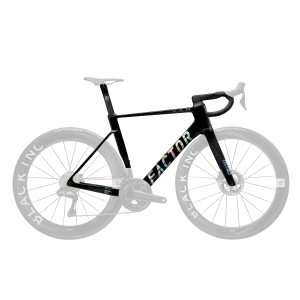 FACTOR OSTRO VAM 2.0 Premium Package Frameset - Black/Chrome (includes seatpost and handlebar)