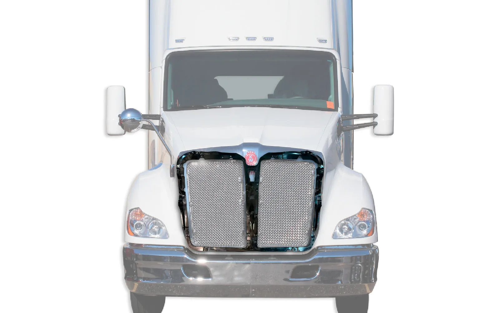 Frame Mount Fit Net Front Grille 2013-2018 Kenworth T680
