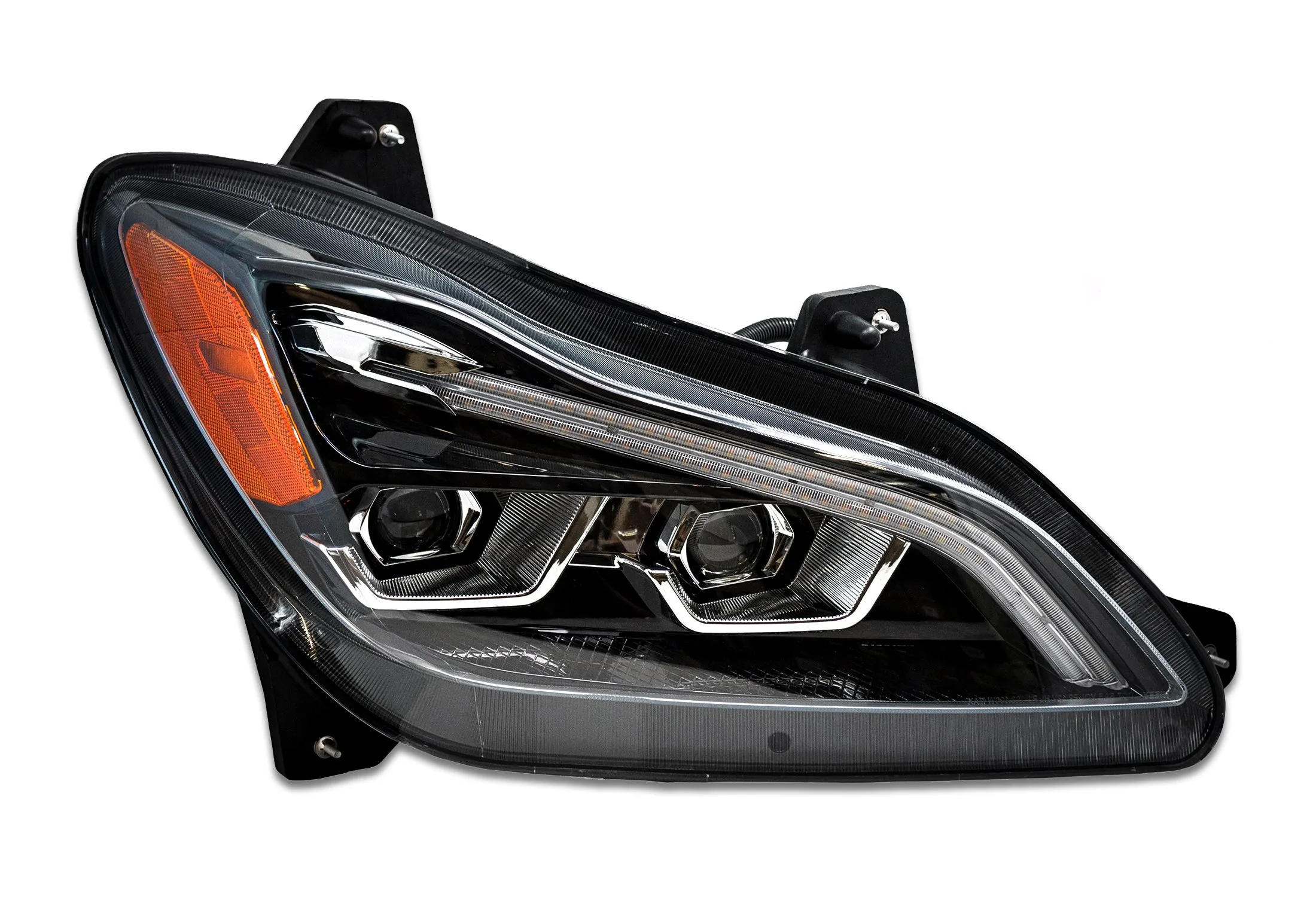 Headlight LED Black Passenger 2022 2023  Kenworth T680 Next Gen