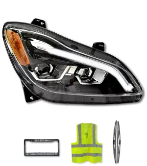 Headlight LED Black Passenger 2022 2023  Kenworth T680 Next Gen