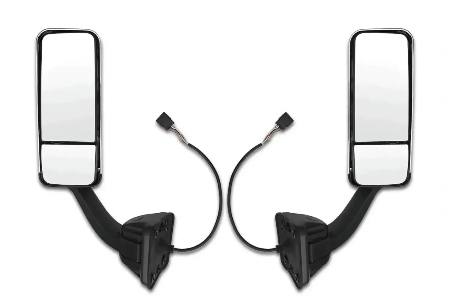 Heated Door Side Mirrors Chrome Set 2008-2017 Freightliner Cascadia 125 113