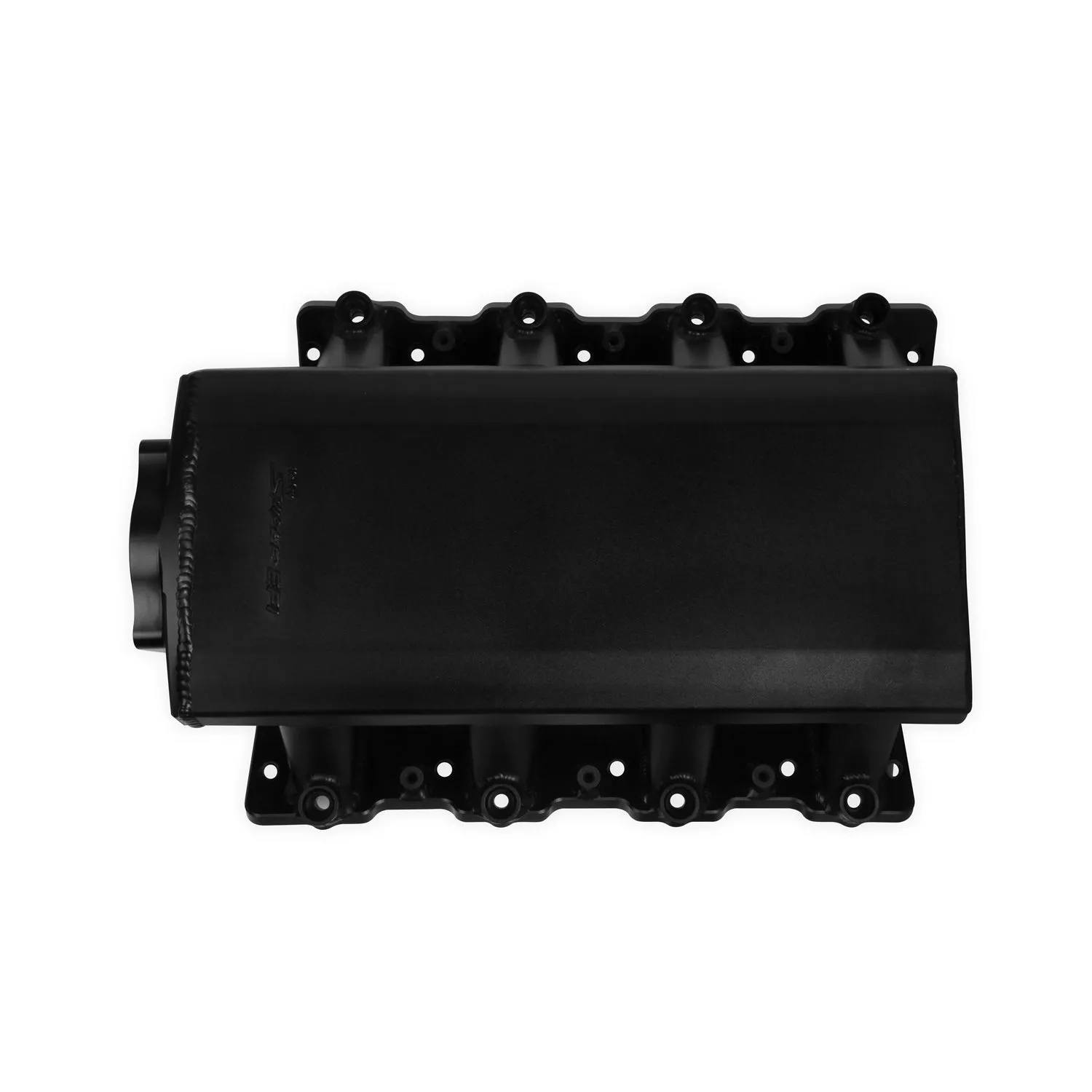Holley Sniper EFI 102 mm Throttle Body Flange Intake Manifold - Fuel Rails Included - Sniper Logo - Black Anodized - GM LS-Series 820112-1