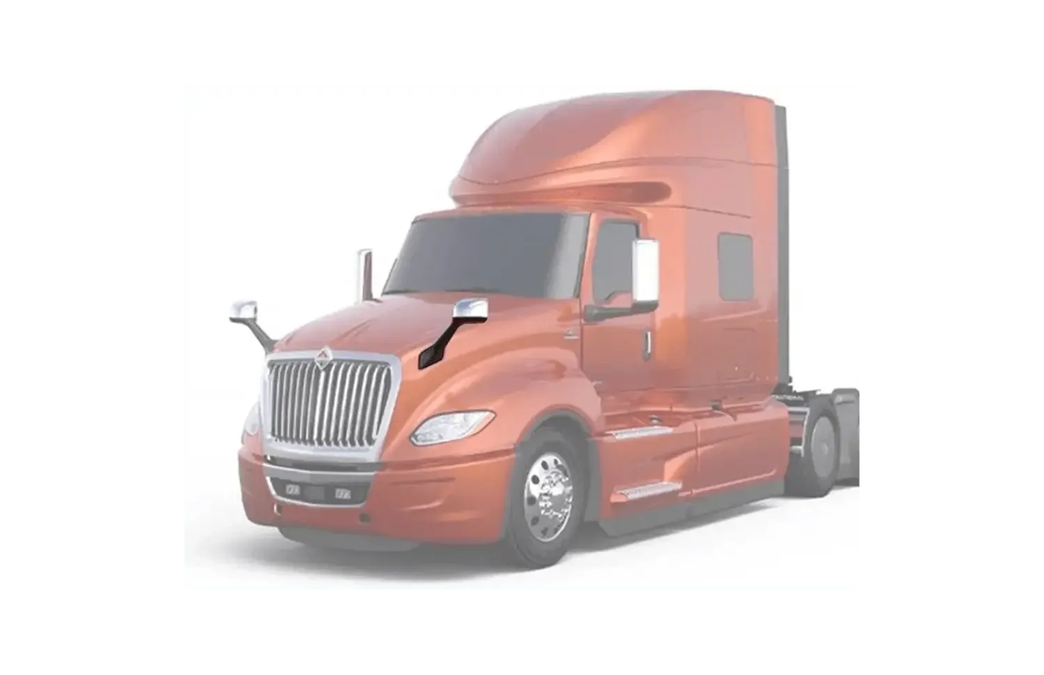 Hood Mirror Chrome Driver International LT625