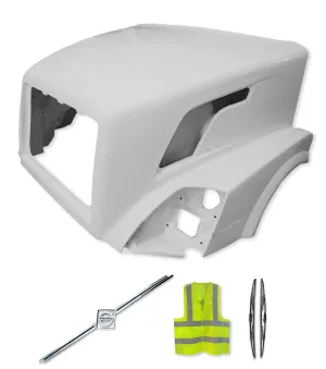 Hood Shell Fiberglass 2004-2017 Volvo VNL
