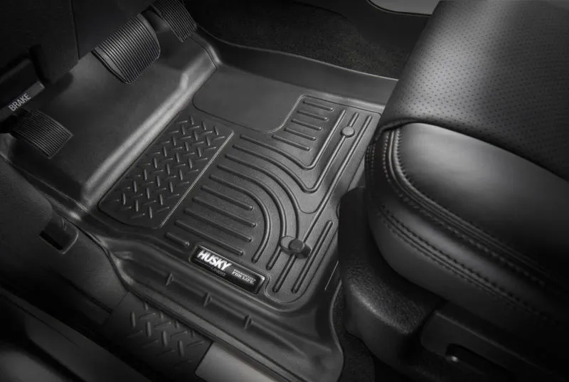 Husky Liners WeatherBeater Front / 2nd Row Floor Liner - Black - Honda CR-V 2012-14