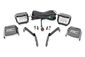 LED Light | Ditch Mount | 3" OSRAM | Wide | Chevy 1500 & Chevrolet Silverado/GMC Sierra 2500HD/3500HD | 2007-2013