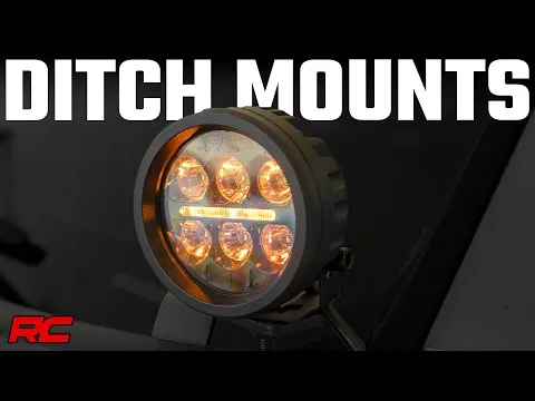 LED Light Kit - Ditch Mount - 2" Black Pair - Flood - Toyota Tacoma (16-23)