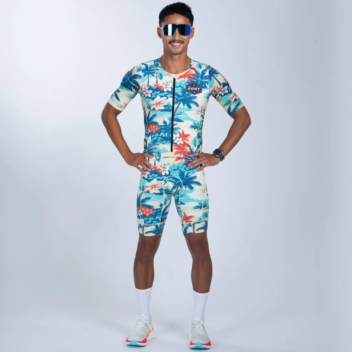Men's Ltd Tri Aero Fz Racesuit - Vintage Hula