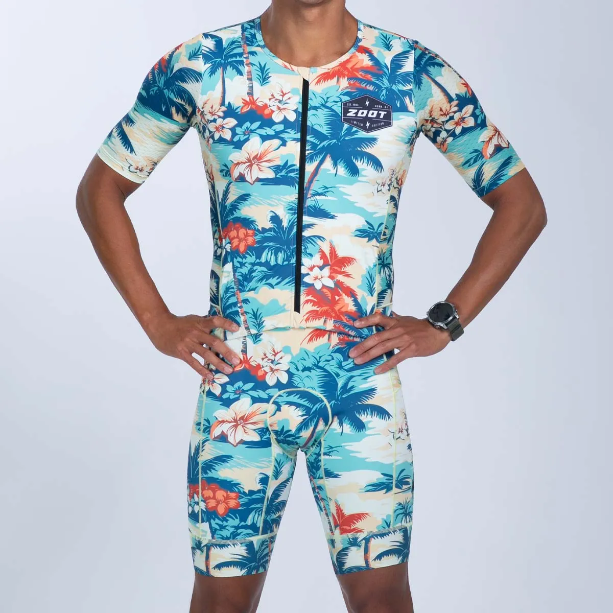 Men's Ltd Tri Aero Fz Racesuit - Vintage Hula