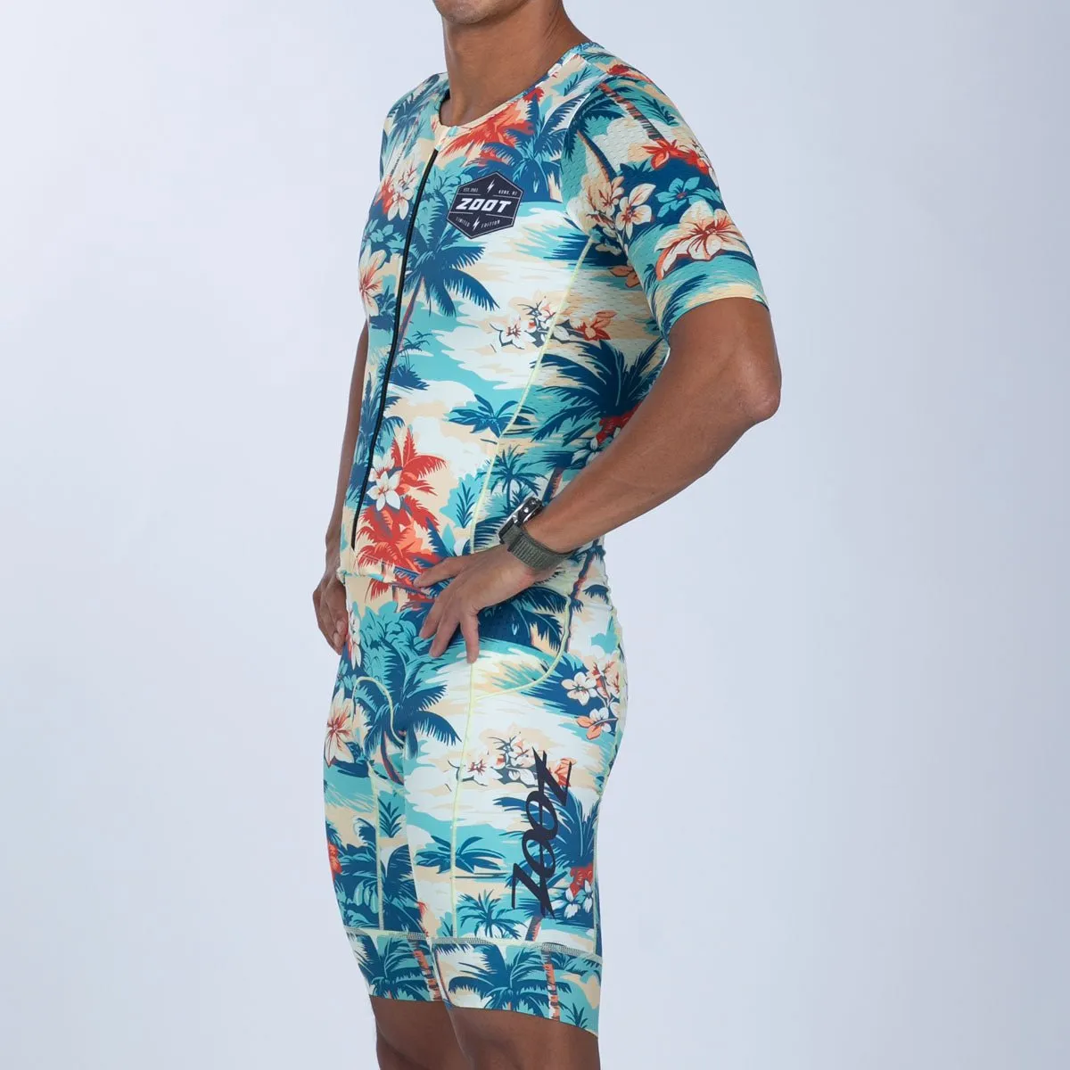 Men's Ltd Tri Aero Fz Racesuit - Vintage Hula