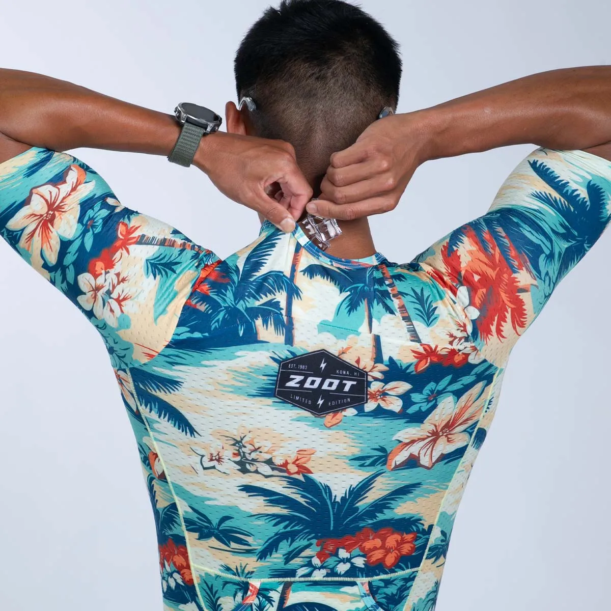 Men's Ltd Tri Aero Fz Racesuit - Vintage Hula