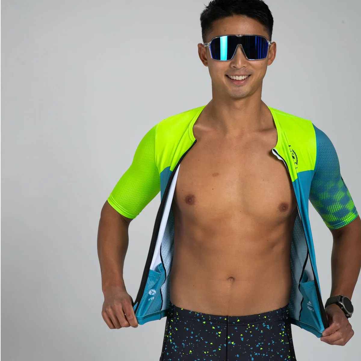 Men's Ltd Tri Aero Jersey - Electric