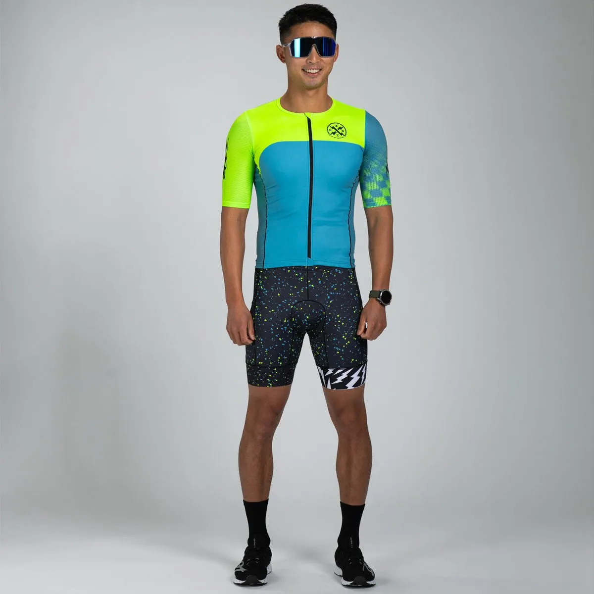 Men's Ltd Tri Aero Jersey - Electric