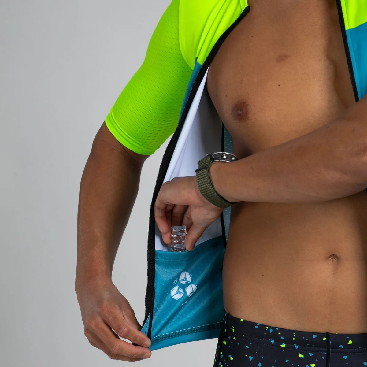 Men's Ltd Tri Aero Jersey - Electric