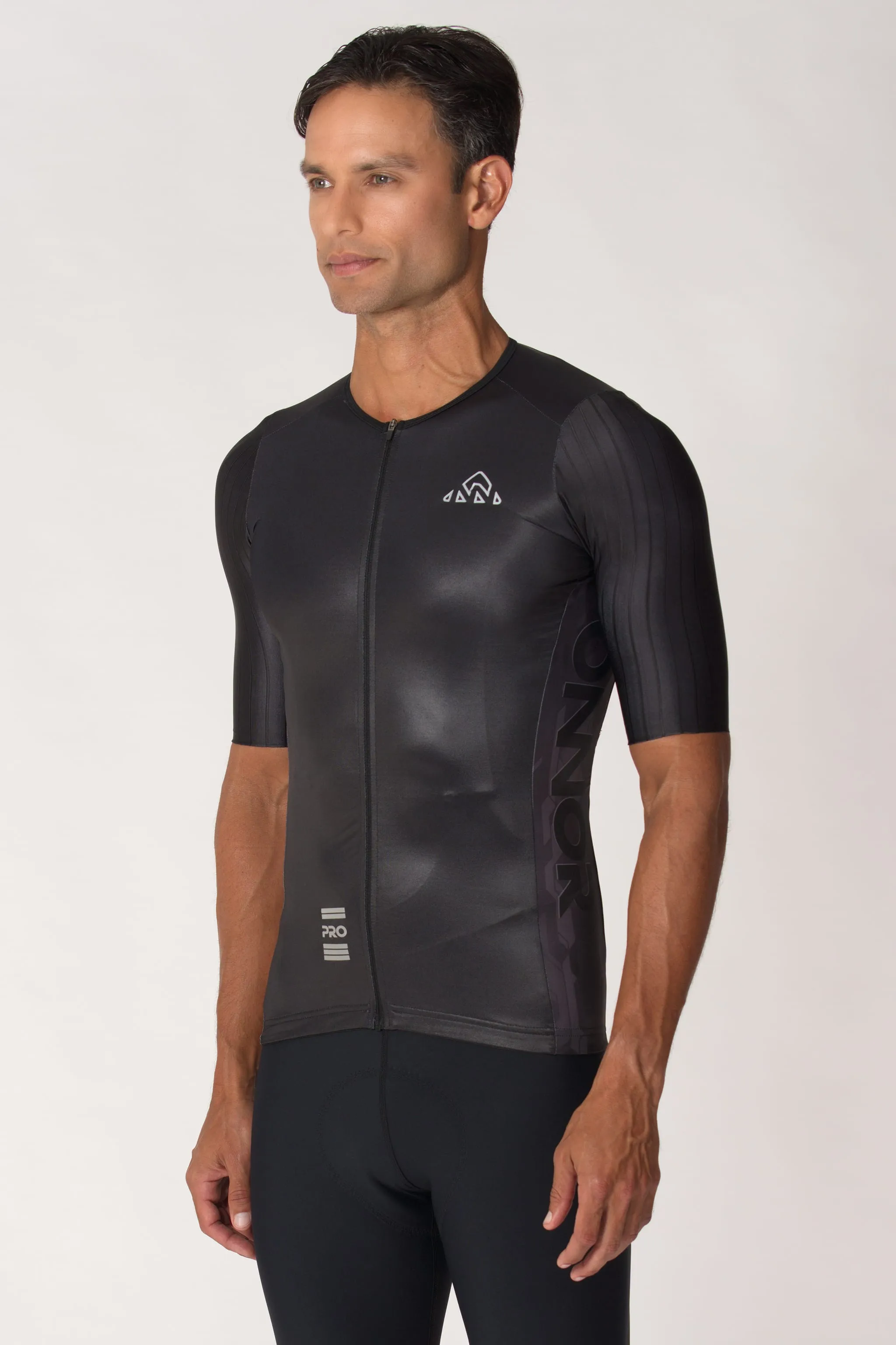 Men's Xenon X1 Black Pro Cycling Jersey