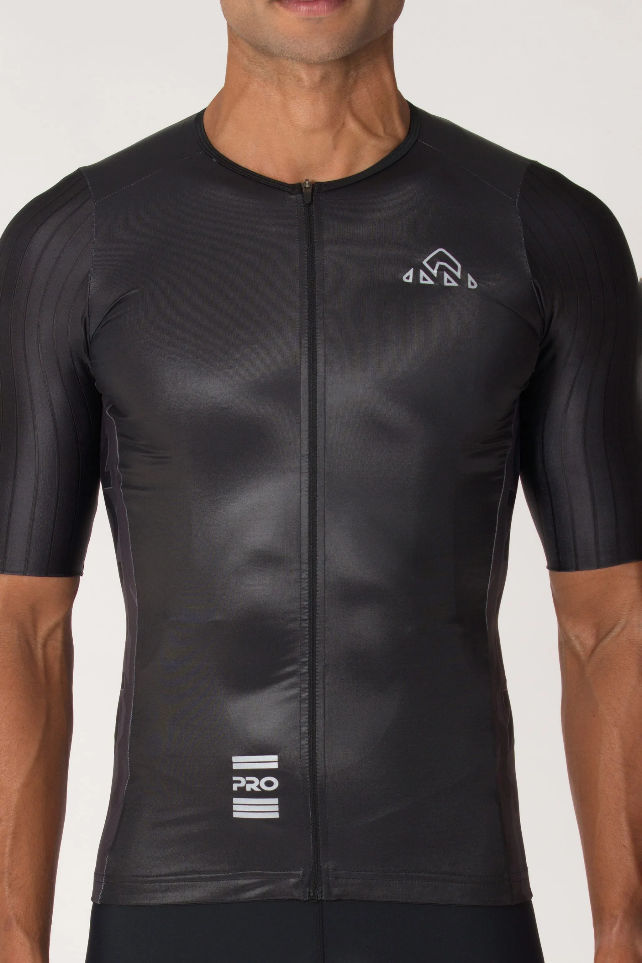 Men's Xenon X1 Black Pro Cycling Jersey