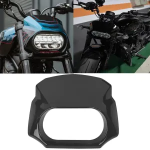 Motorcycle Gloss Black Front Headlight Fairing Mask Cowl Cover For Harley Sportster S 1250 RH1250 2021-2022