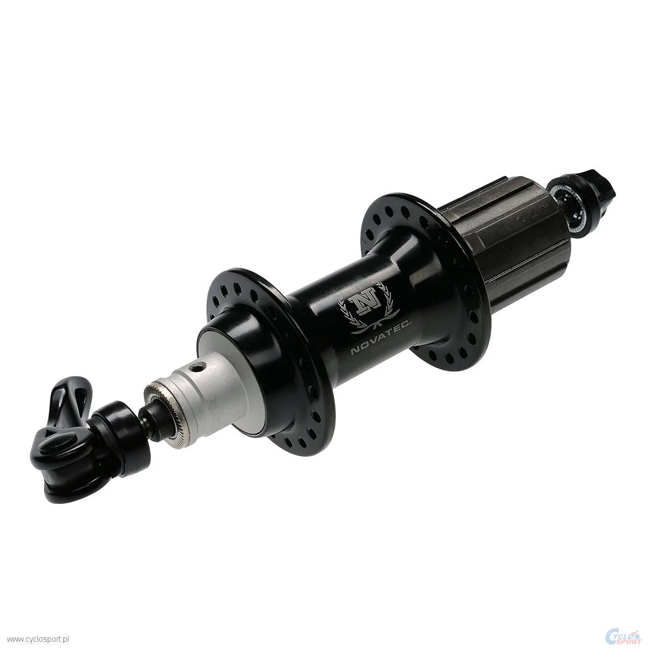 Novatec S-Elite Rim Brake Cartridge Bearings Rear HUB With Quick Release - Ano Black