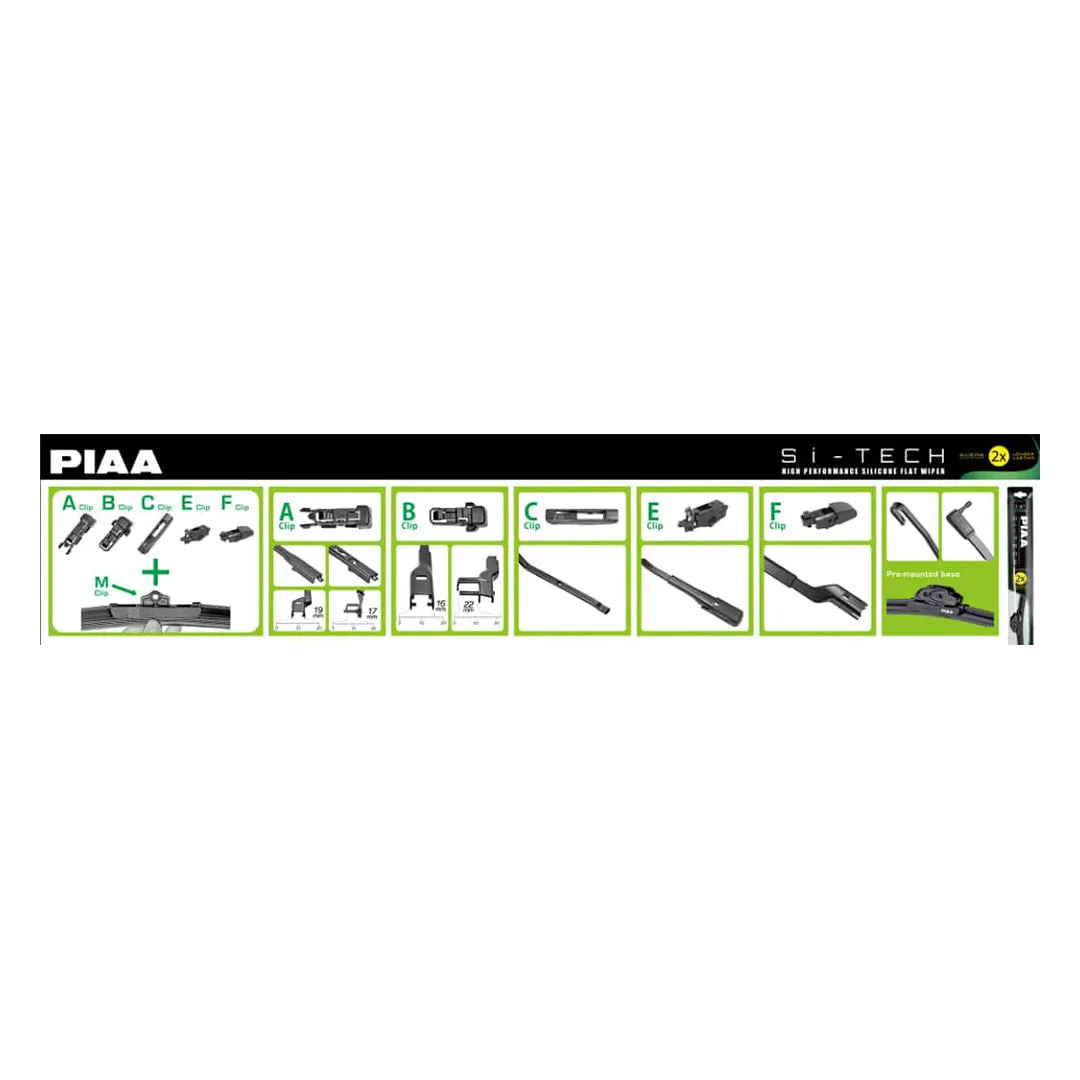 PIAA SI TECH Flat Silicone Car Wiper ( 21" ) (Barcode: 4960311044550 )