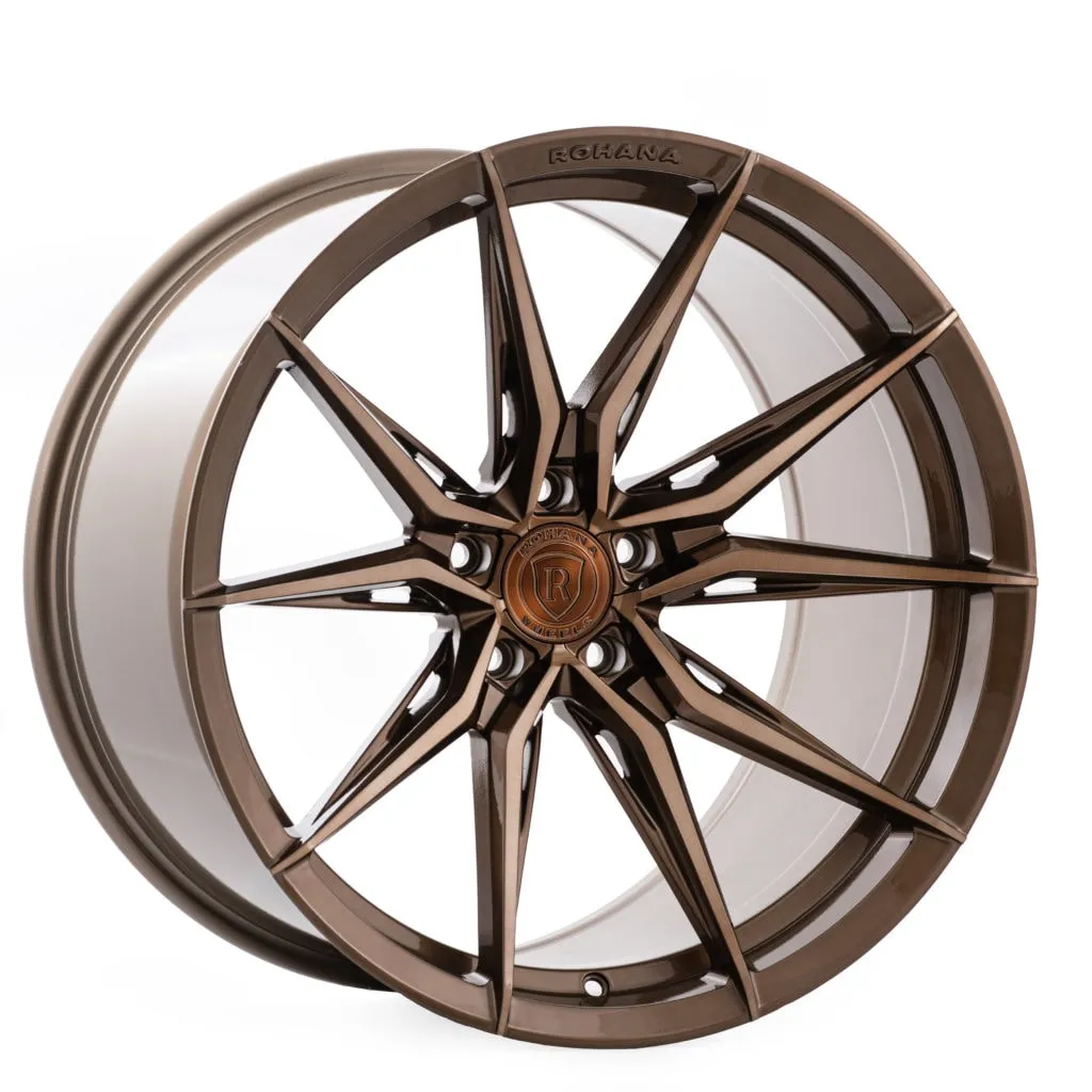 Rohana RFX13 Cross Forged Wheels (20x10 5x112 45ET CB 66.56) Brushed Titanium / Brushed Bronze / Gloss Black