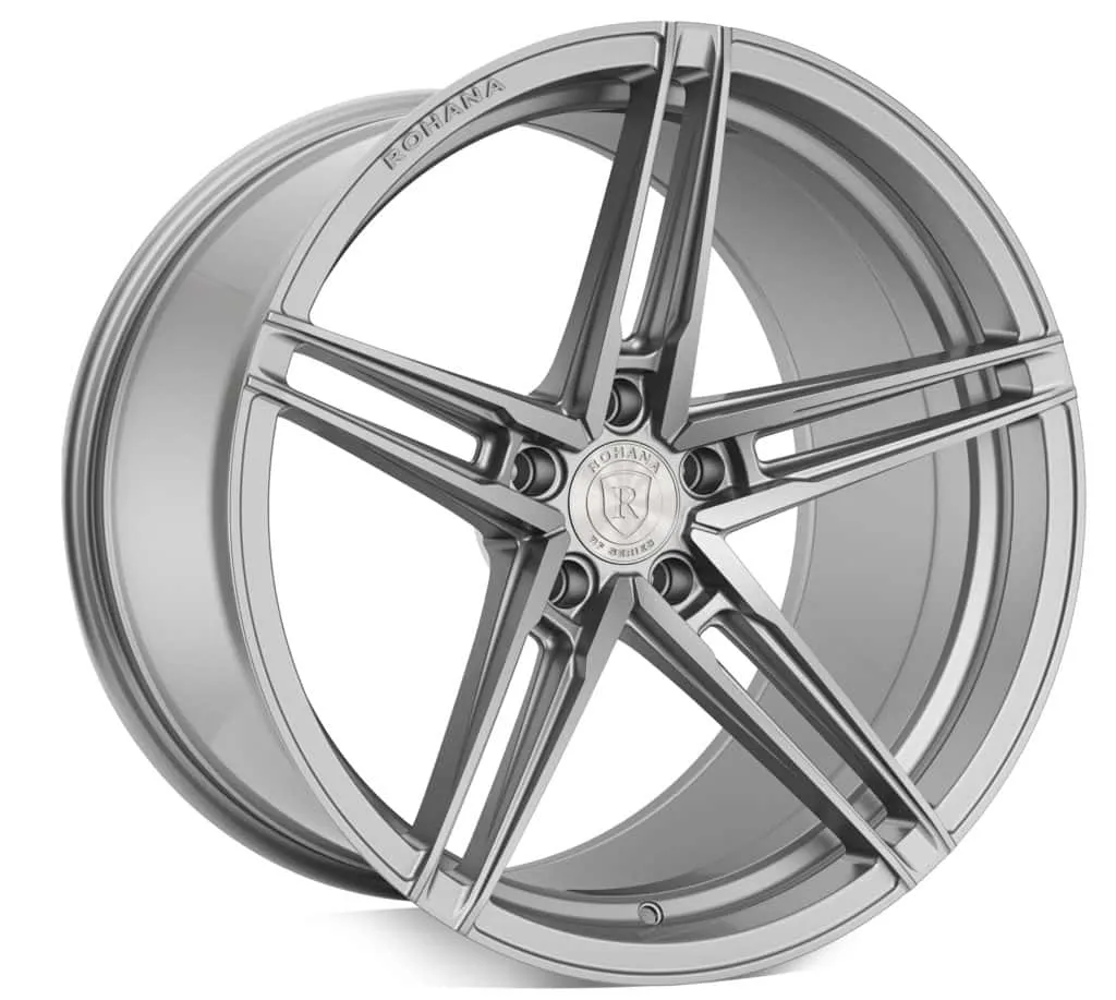 Rohana RFX15 Cross Forged Wheels (20x10 5x120 38ET CB 74.1) Brushed Titanium / Gloss Black / Gloss Red