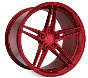 Rohana RFX15 Cross Forged Wheels (20x10 5x120 38ET CB 74.1) Brushed Titanium / Gloss Black / Gloss Red