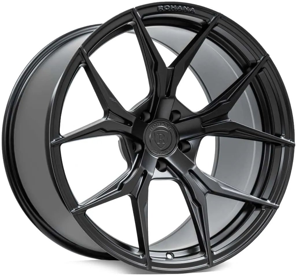 Rohana RFX5 Cross Forged Wheels (20x11 5x120 28ET CB 74.1) Brushed Titanium / Matte Black / Gloss Gold