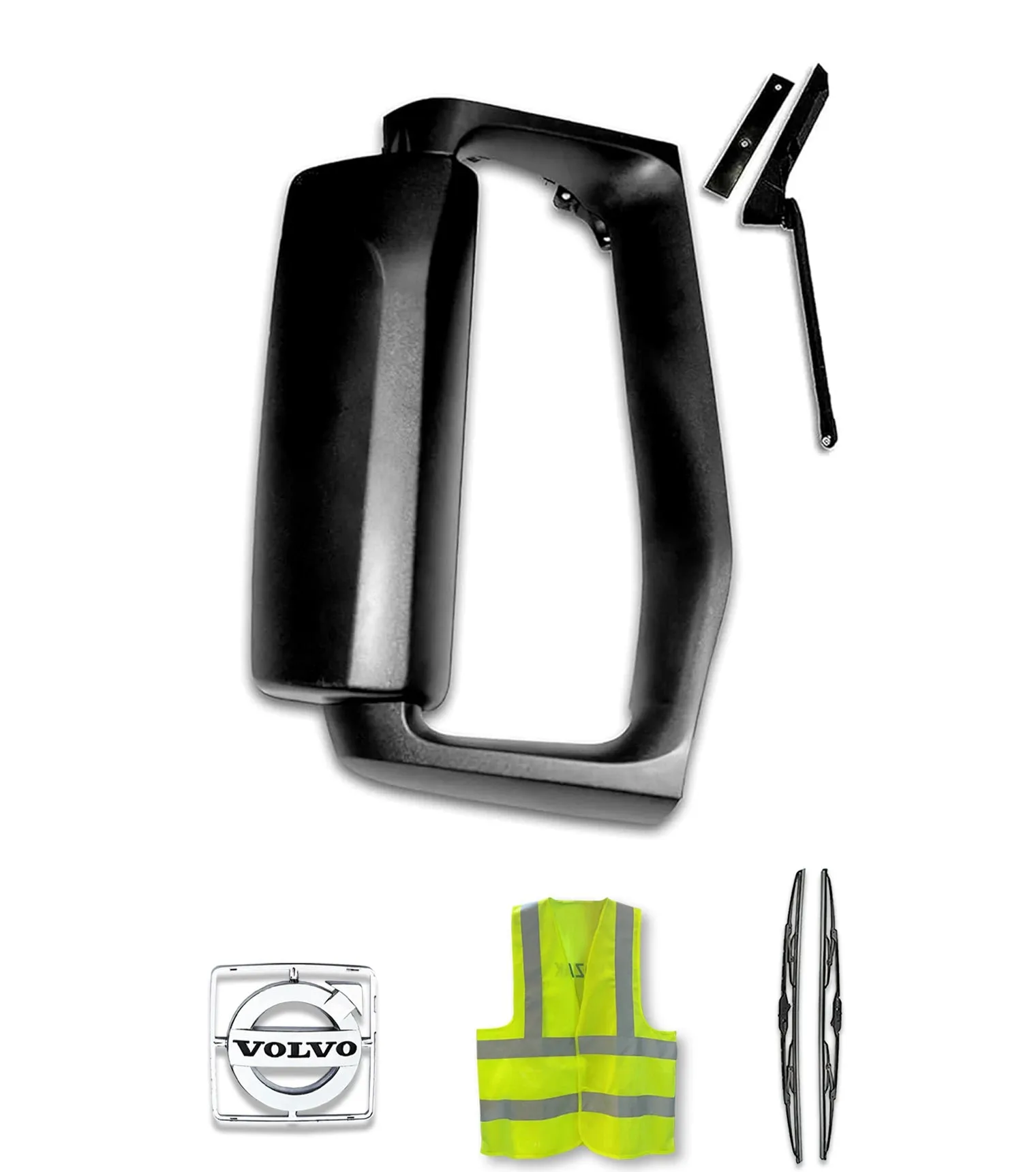 Side View Door Mirror Power Heated Black Passenger Volvo 2004  VNL VNM VNX