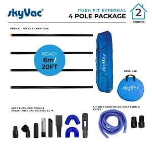SkyVac Push Fit Carbon Fibre Pole Set