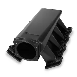 Sniper EFI Fabricated Intake Manifold - 102 mm Throttle Body Flange - Fuel Rails - Multi Port - Aluminum - Black - GM LS-Series