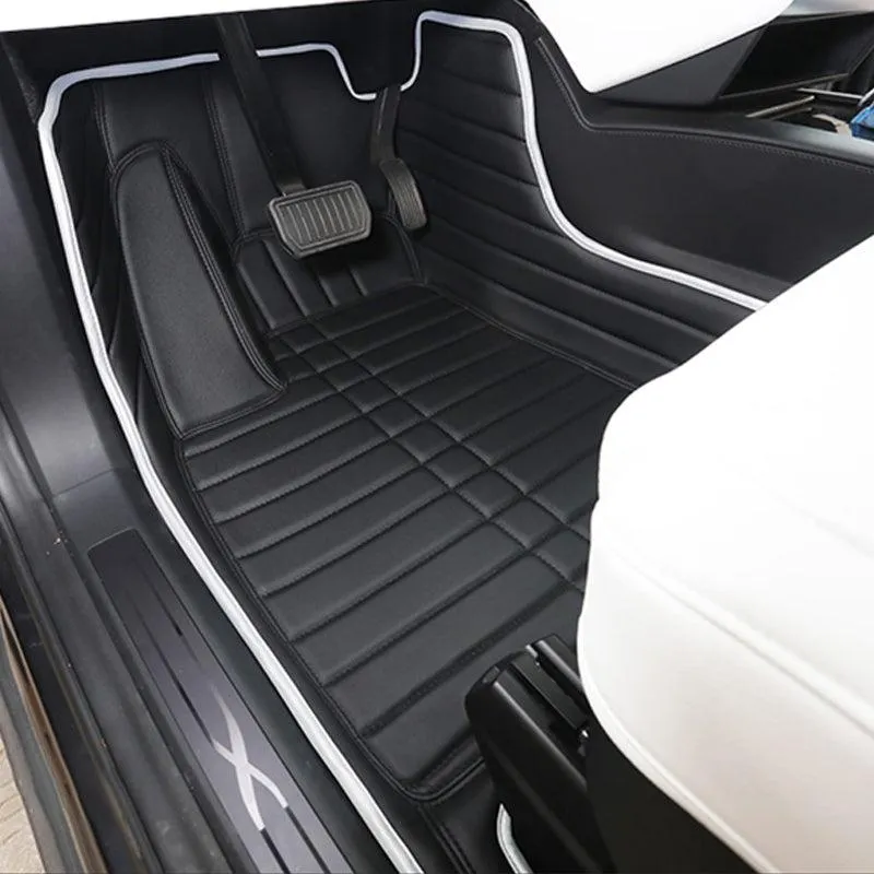 TAPTES® Fully Covered Leather Floor Mats for Tesla Model S
