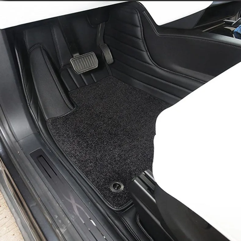 TAPTES® Fully Covered Leather Floor Mats for Tesla Model S