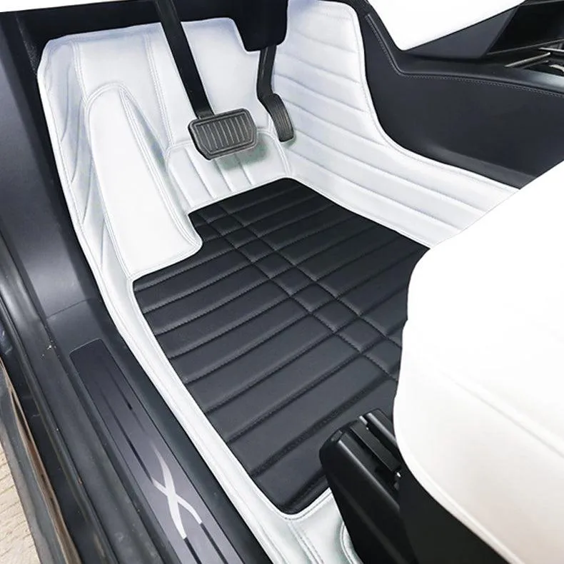 TAPTES® Fully Covered Leather Floor Mats for Tesla Model S