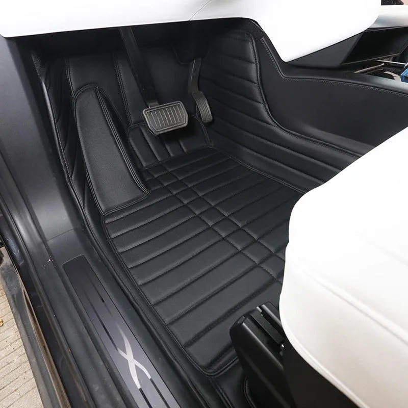 TAPTES® Fully Covered Leather Floor Mats for Tesla Model S