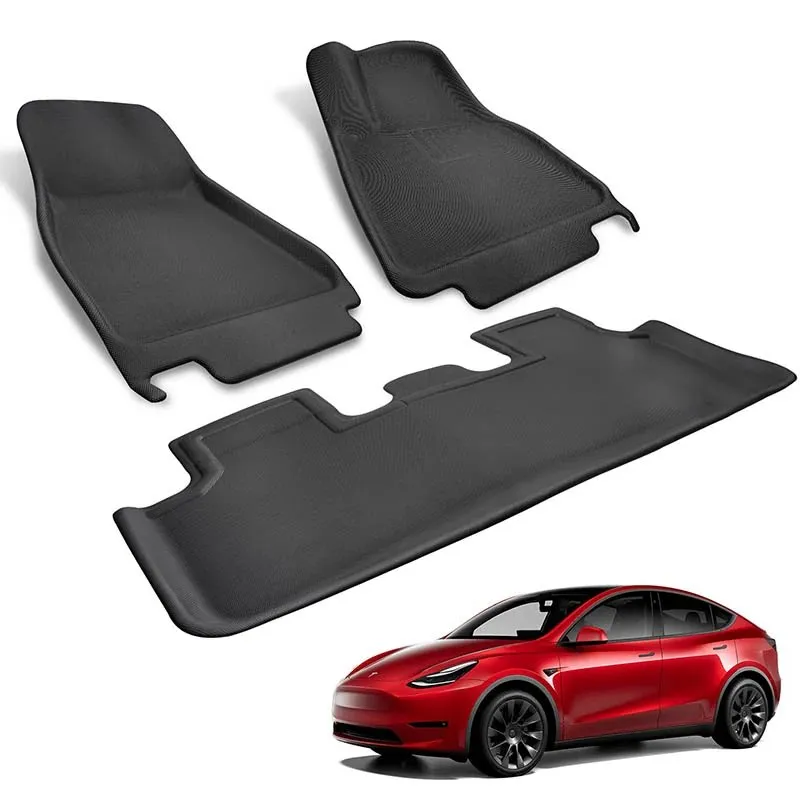 TESERY All Weather 3D Floor Mats for Tesla Model Y & Model 3 Highland