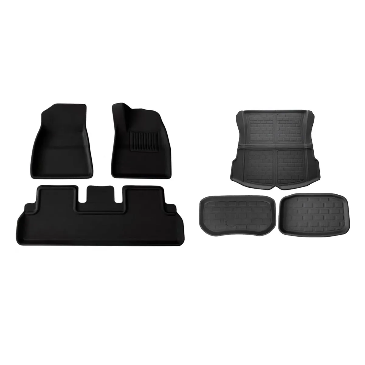 TESERY All Weather 3D Floor Mats for Tesla Model Y & Model 3 Highland
