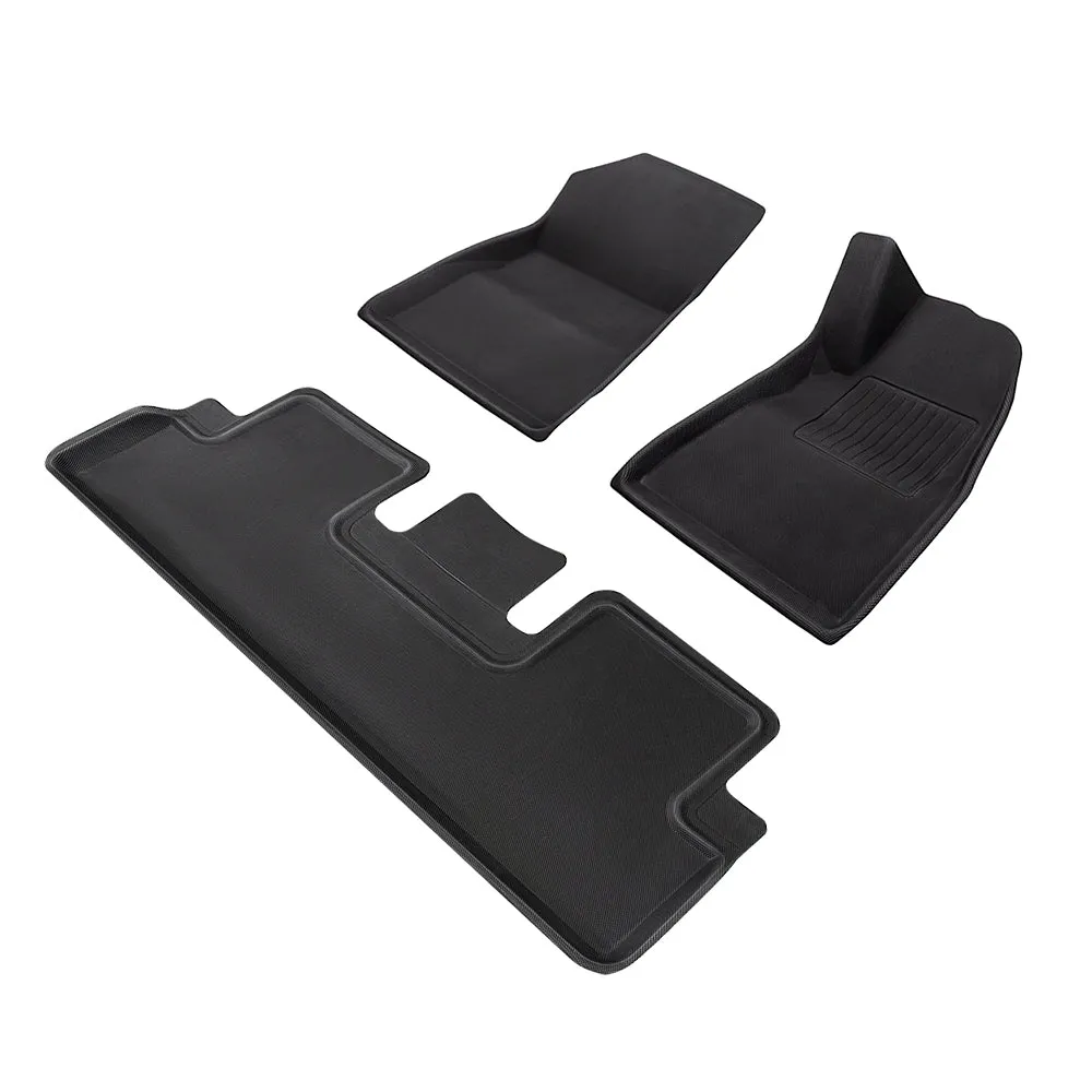 TESERY All Weather 3D Floor Mats for Tesla Model Y & Model 3 Highland