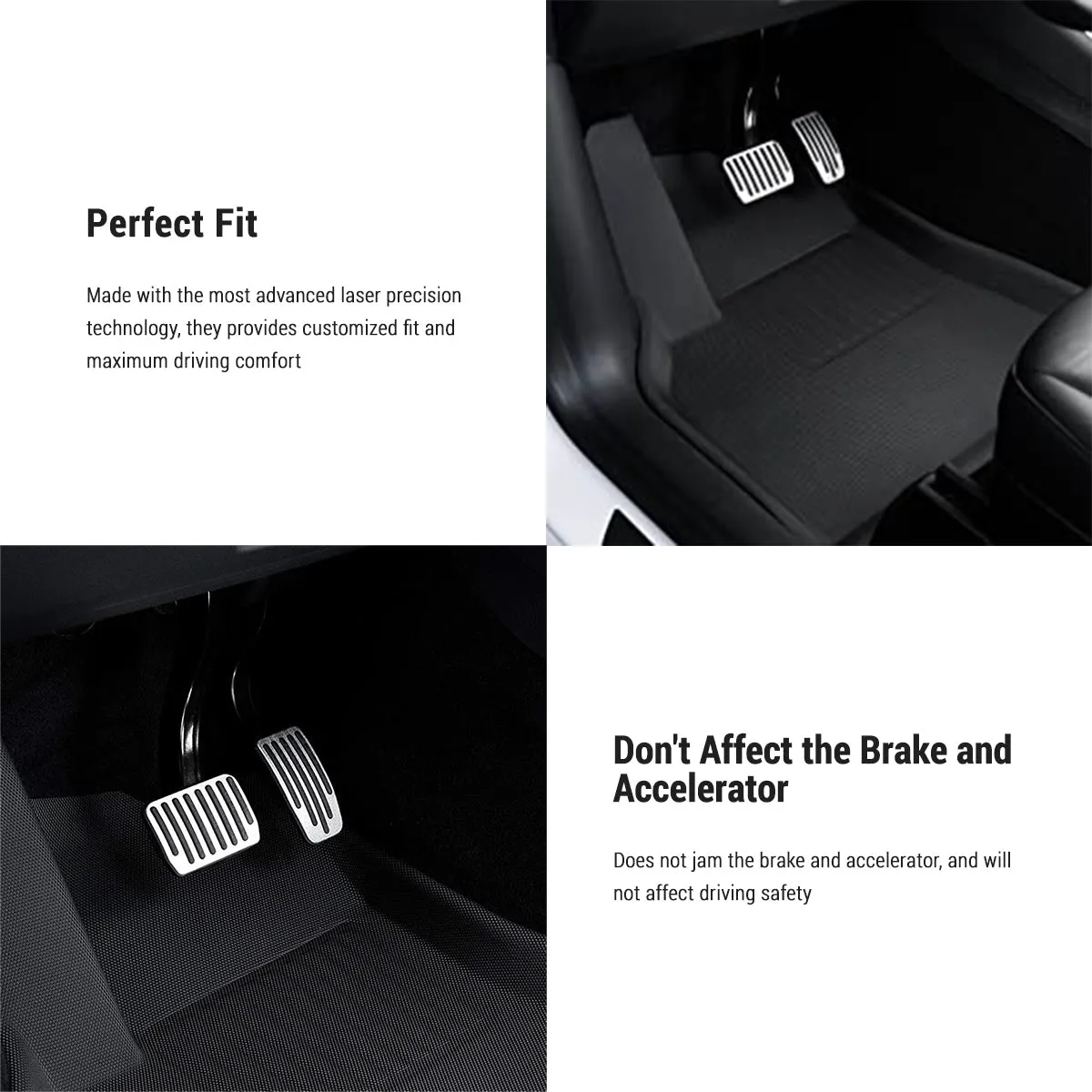 TESERY All Weather 3D Floor Mats for Tesla Model Y & Model 3 Highland
